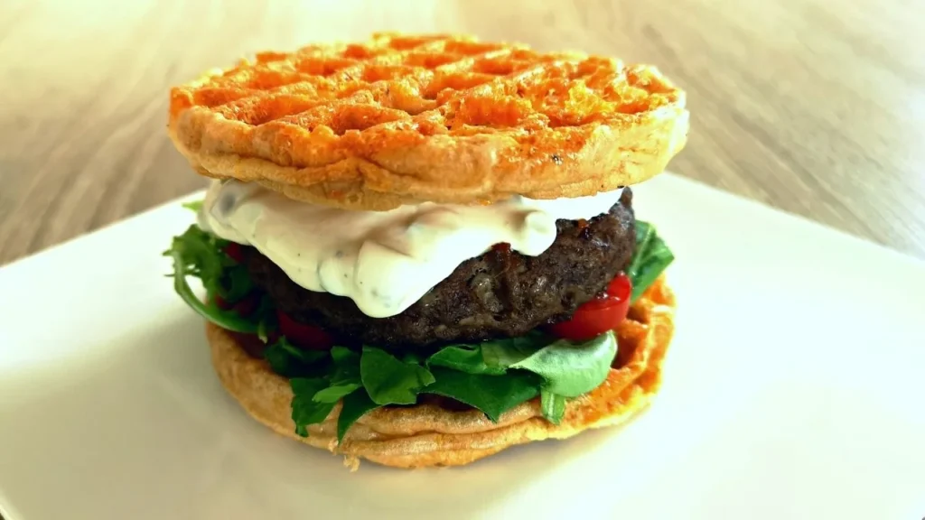 Low Carb Chaffle Burger