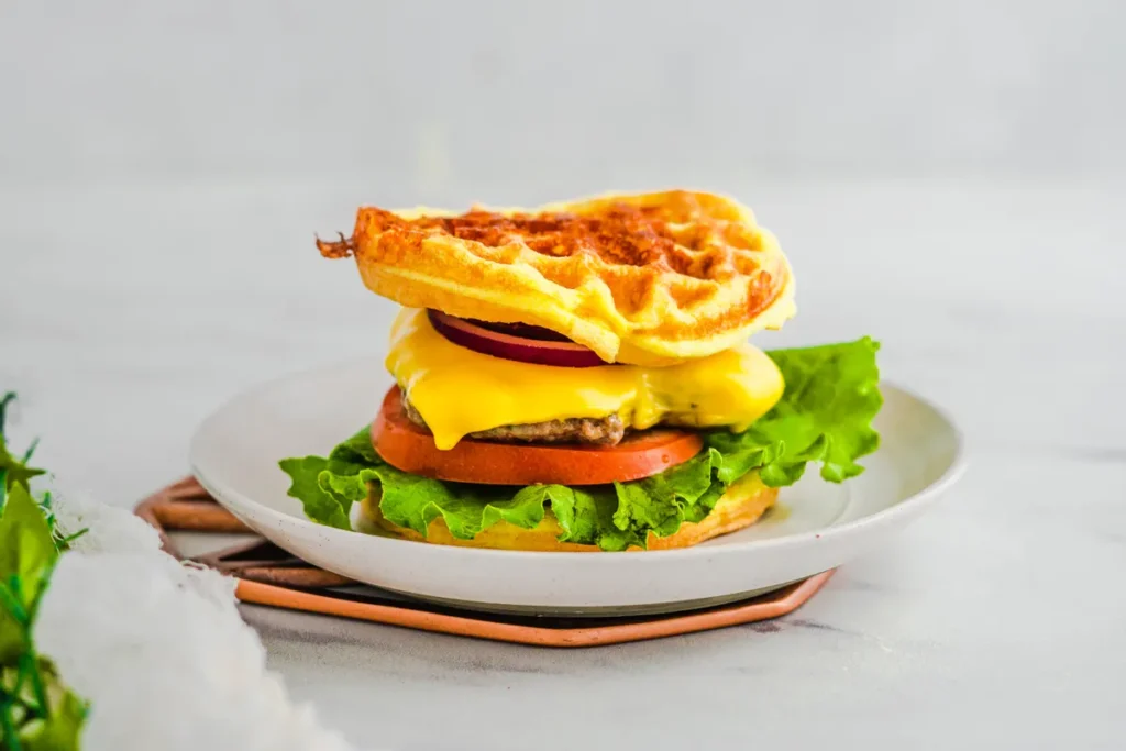 Low Carb Chaffle Burger