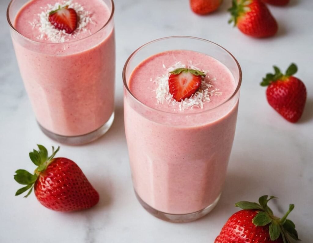 Keto Strawberry Coconut Milk Smoothie