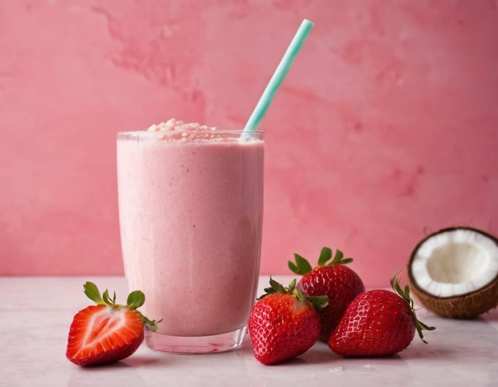 Keto Strawberry Coconut Milk Smoothie