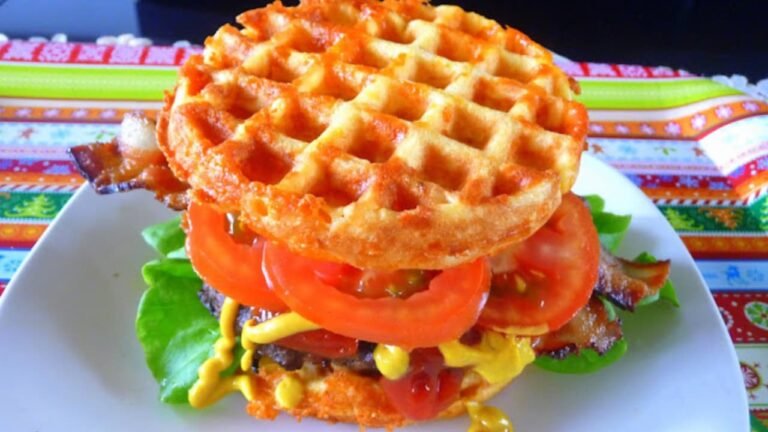 Low Carb Chaffle Burger