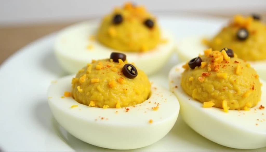 Low-Carb Deviled Egg Eyeballs