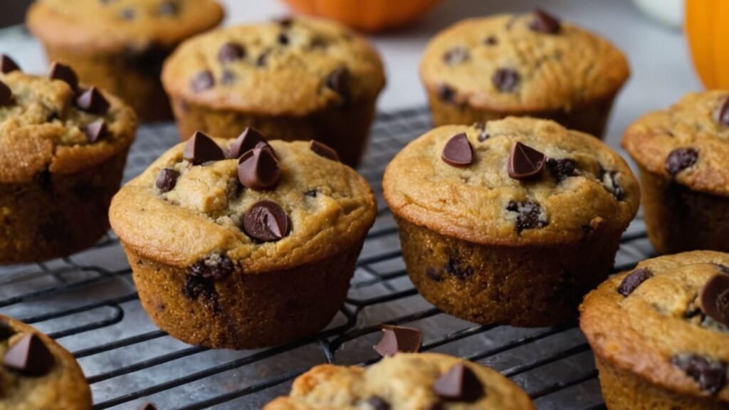 Keto Pumpkin Chocolate Chip Blender Muffins