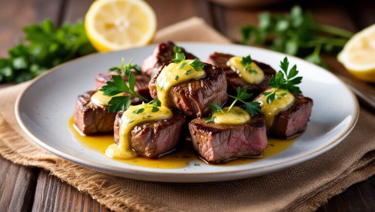 Keto Garlic Butter Steak Bites